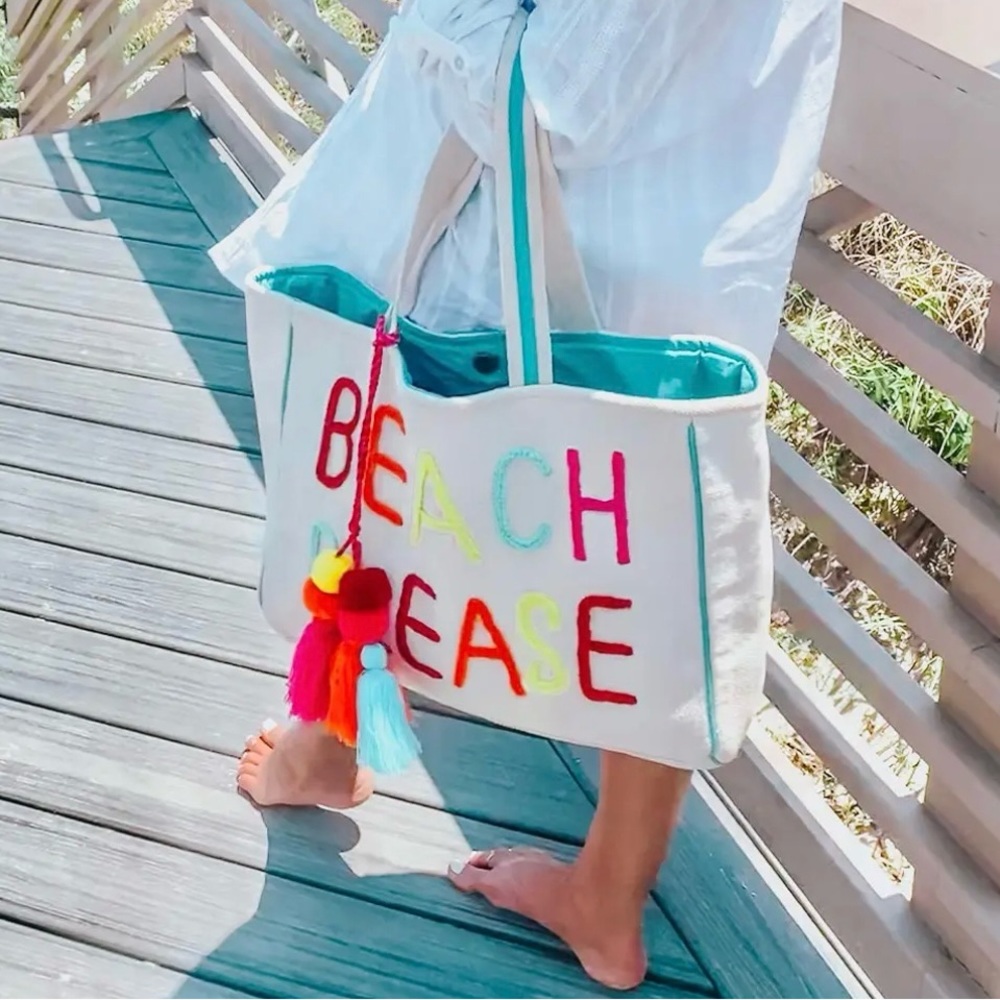 NWT - Beach Please - Beach Bag Tote